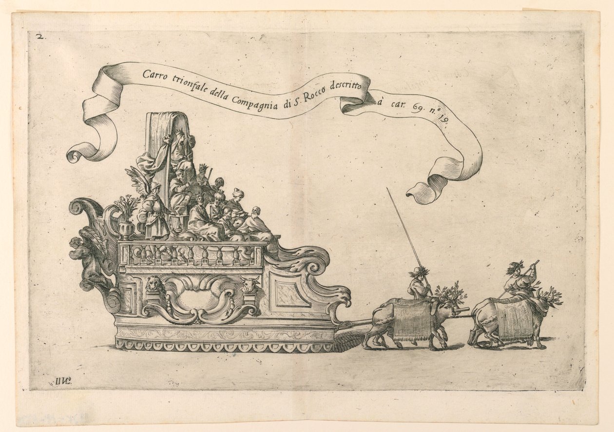 A parade float in Reggio, Italy: The Triumphal Carriage of the Company of St. Roch by Giovanni Luigi Valesio