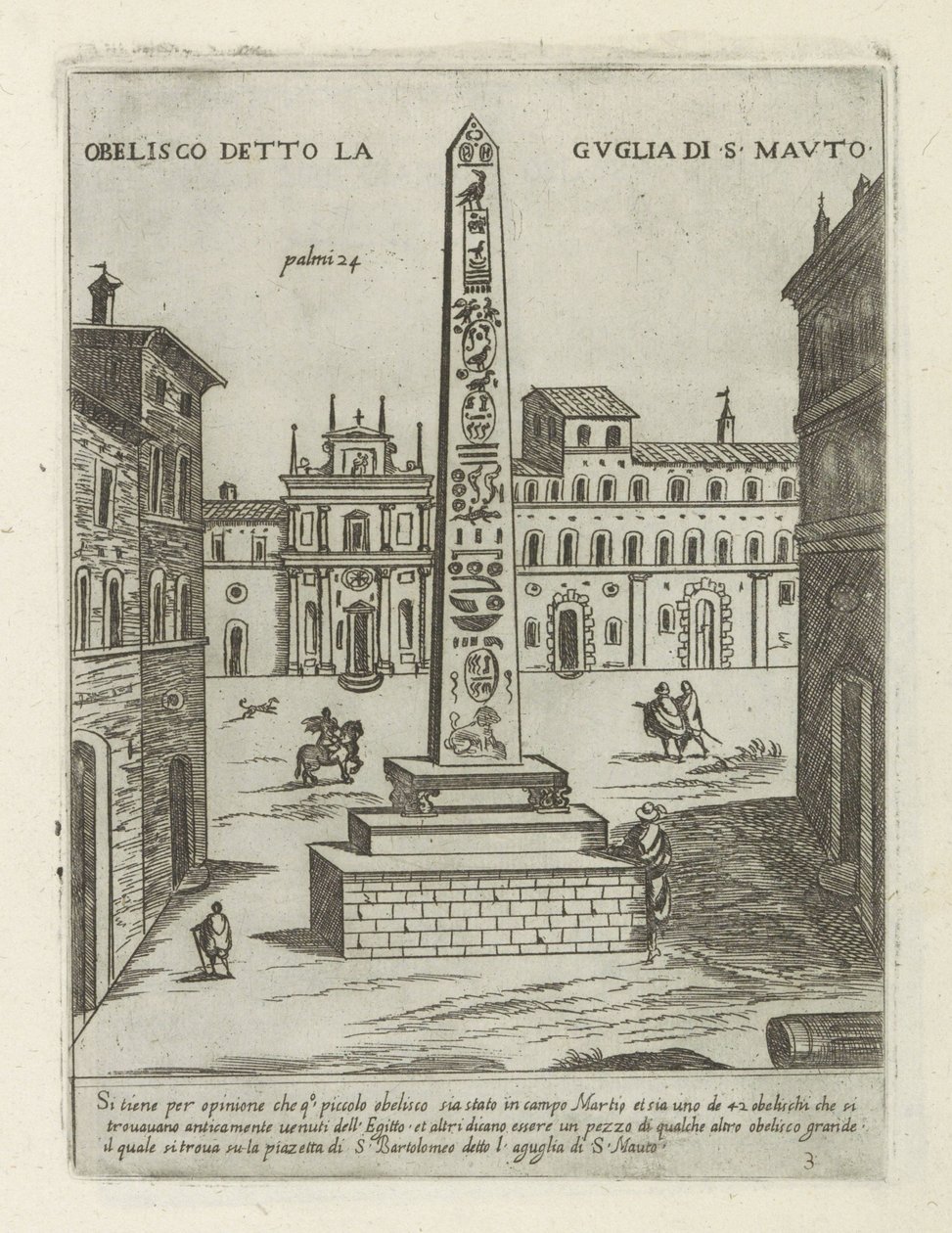 Obelisk in Rome by Giovanni Maggi