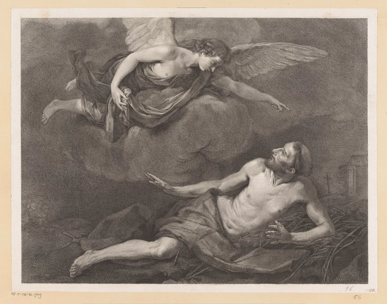 Saint Francis of Assisi and the Angel by Giovanni Marco Pitteri