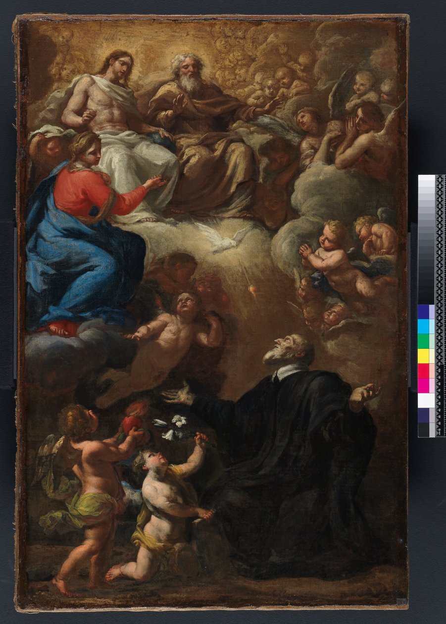 Vision of St Philip Neri (Modelletto for 