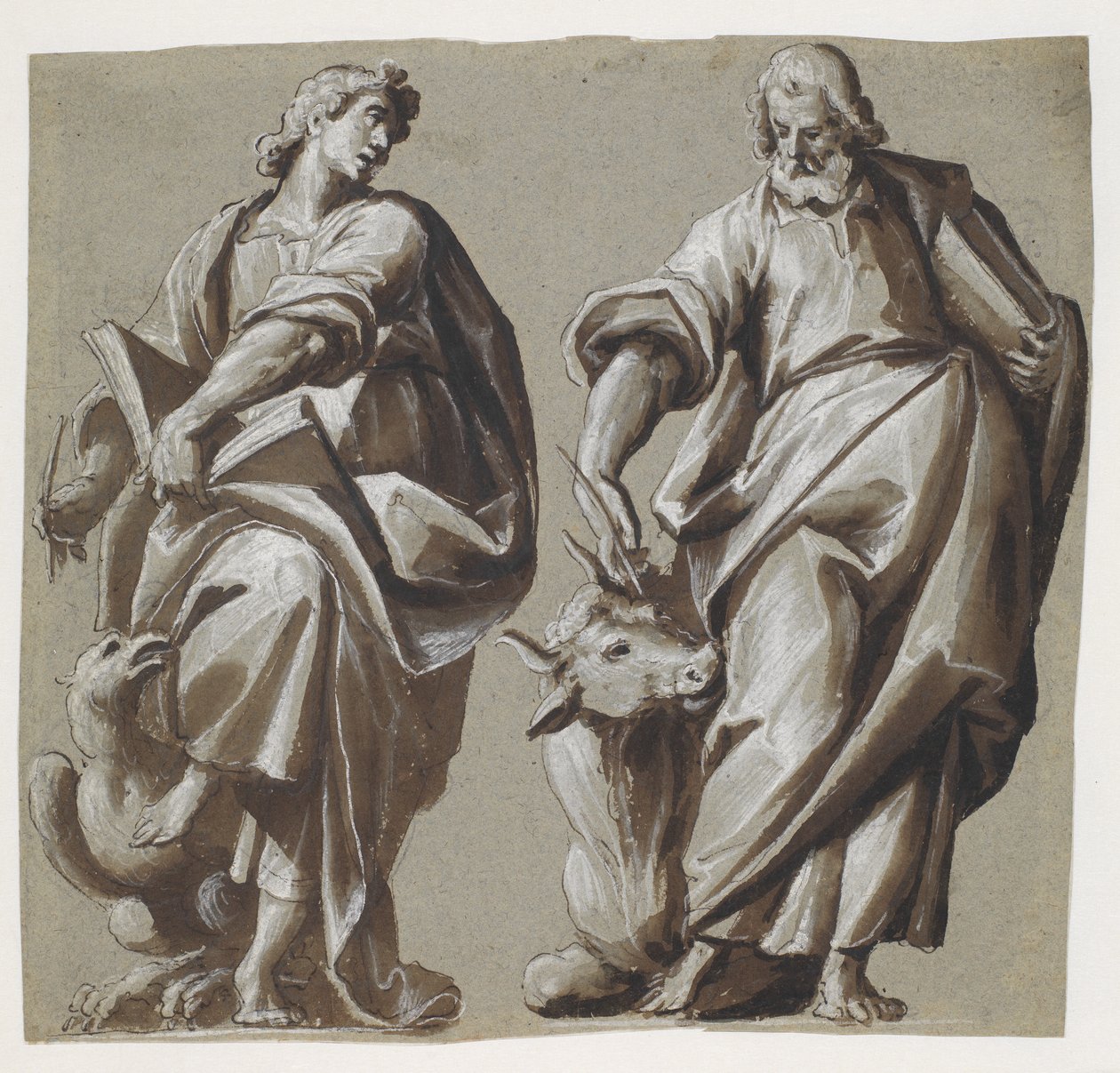 The Evangelists John and Luke by Giovanni Mauro della Rovere