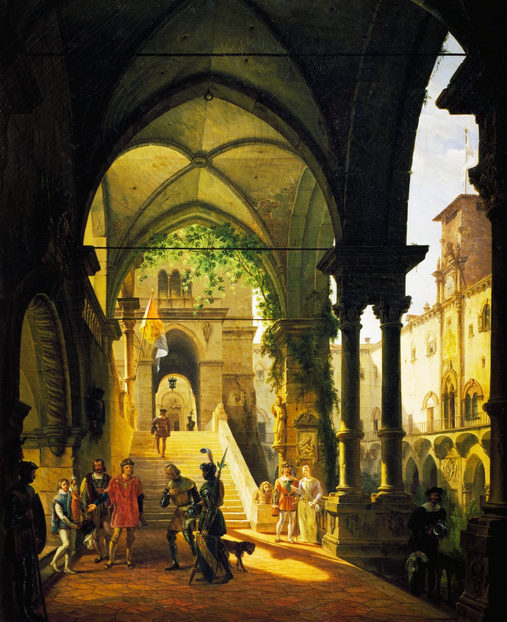 Louis XI at Barolo Castle by Giovanni Migliara by Giovanni Migliara