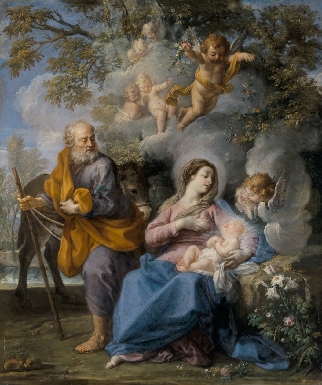 Rest on the Flight into Egypt by Giovanni Odazzi
