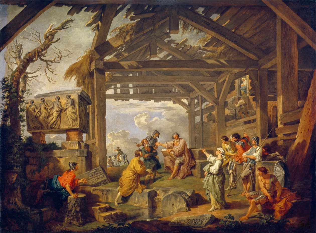 The Sibyl of Cumae Prophesying the Birth of Christ by Giovanni Paolo Pannini