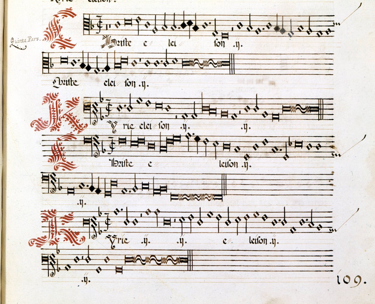 Kyrie Manuscript of the 