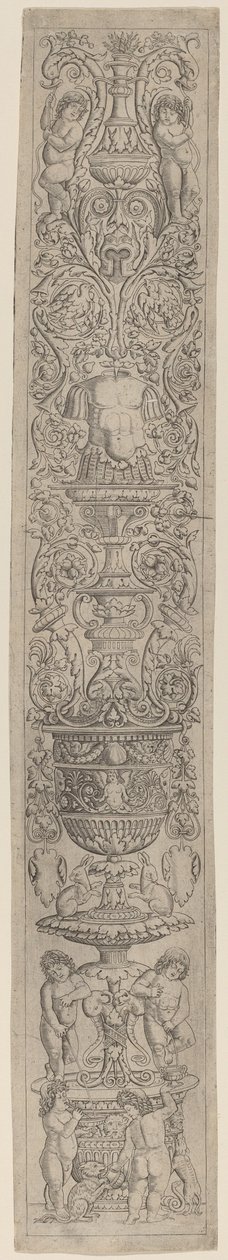 Ornament Panel: Four Children with a Cat and a Dog by Giovanni Pietro Birago and Zoan Andrea