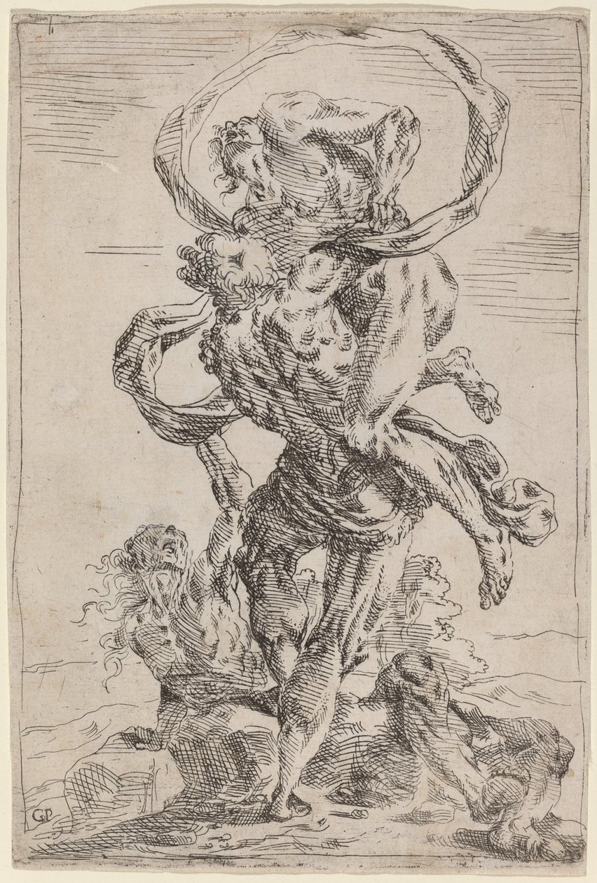 Hercules and Antaeus by Giovanni Pietro Possenti