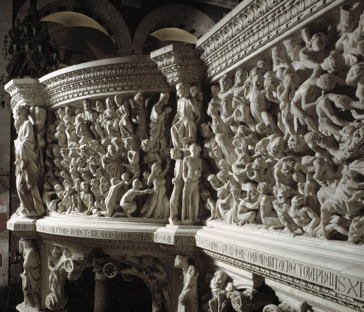 The Christ Judge Between the Elect and the Damned (detail) by Giovanni Pisano