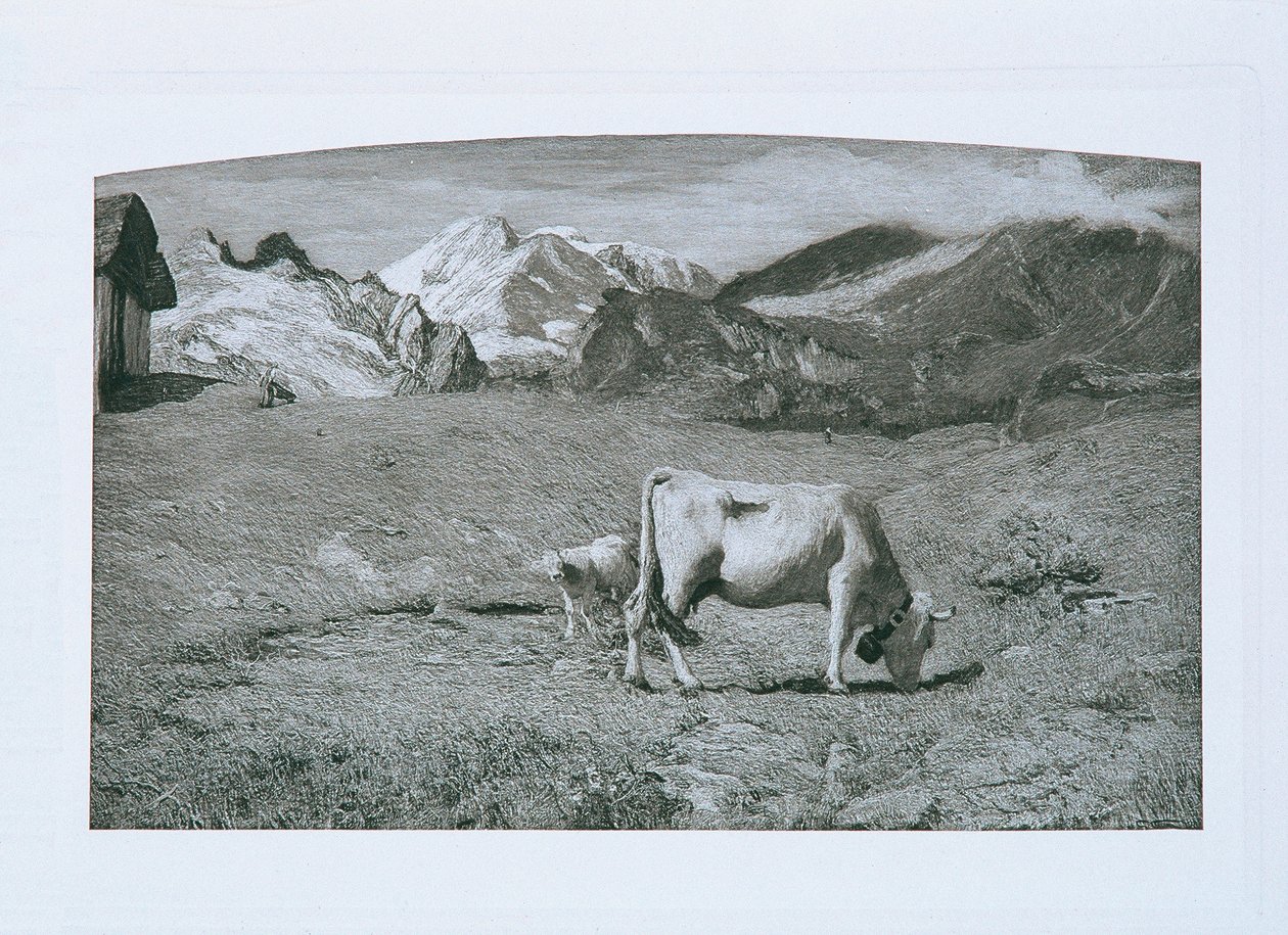 Spring Pasture by Giovanni Segantini