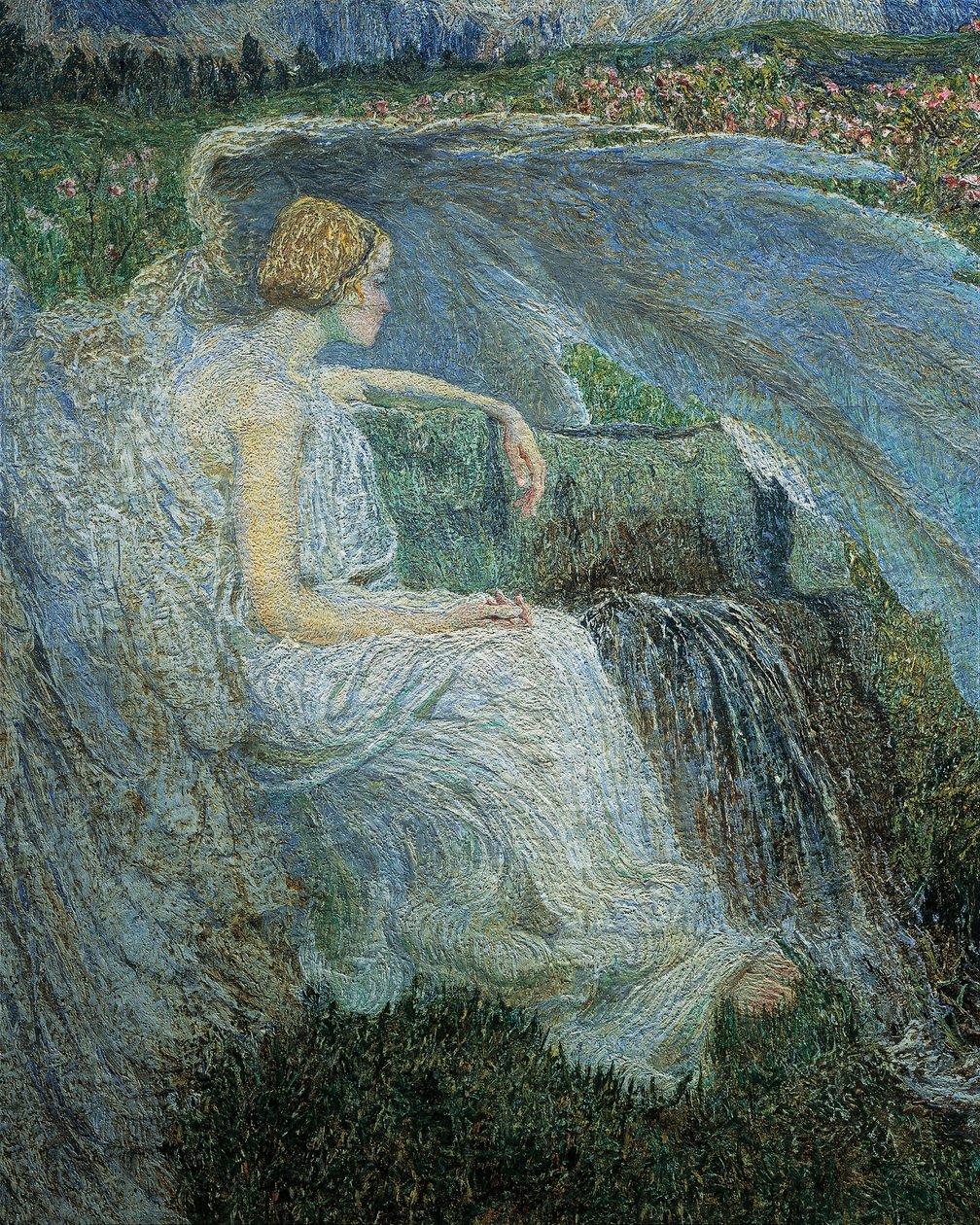 Love at the Fountain of Life (detail) by Giovanni Segantini