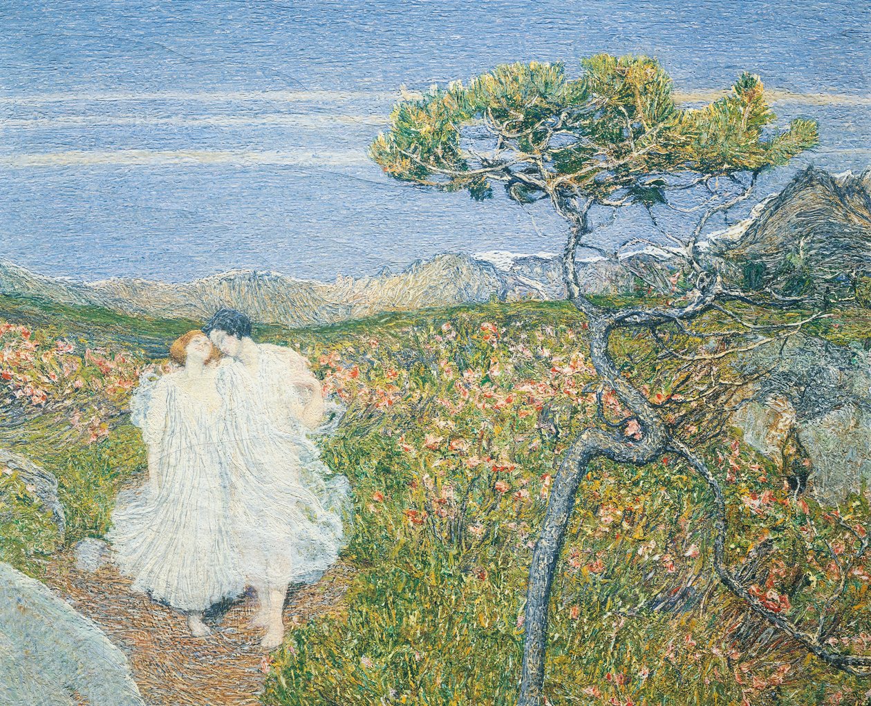 Love at the Fountain of Life (detail) by Giovanni Segantini