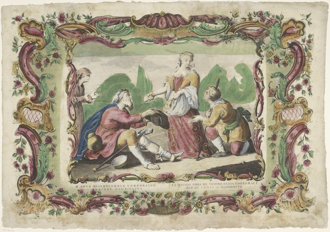 Feeding the Hungry (The Works of Mercy) by Giovanni Volpato