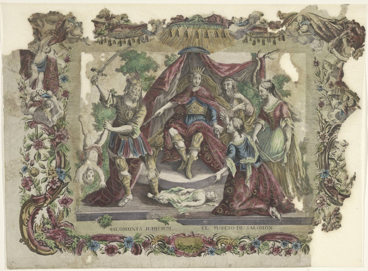 The Judgment of Solomon by Giovanni Volpato