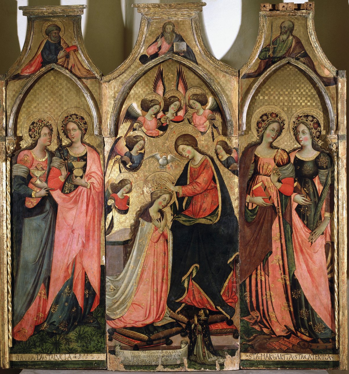 Triptych of the Coronation of the Virgin by Giovanni da Gaeta