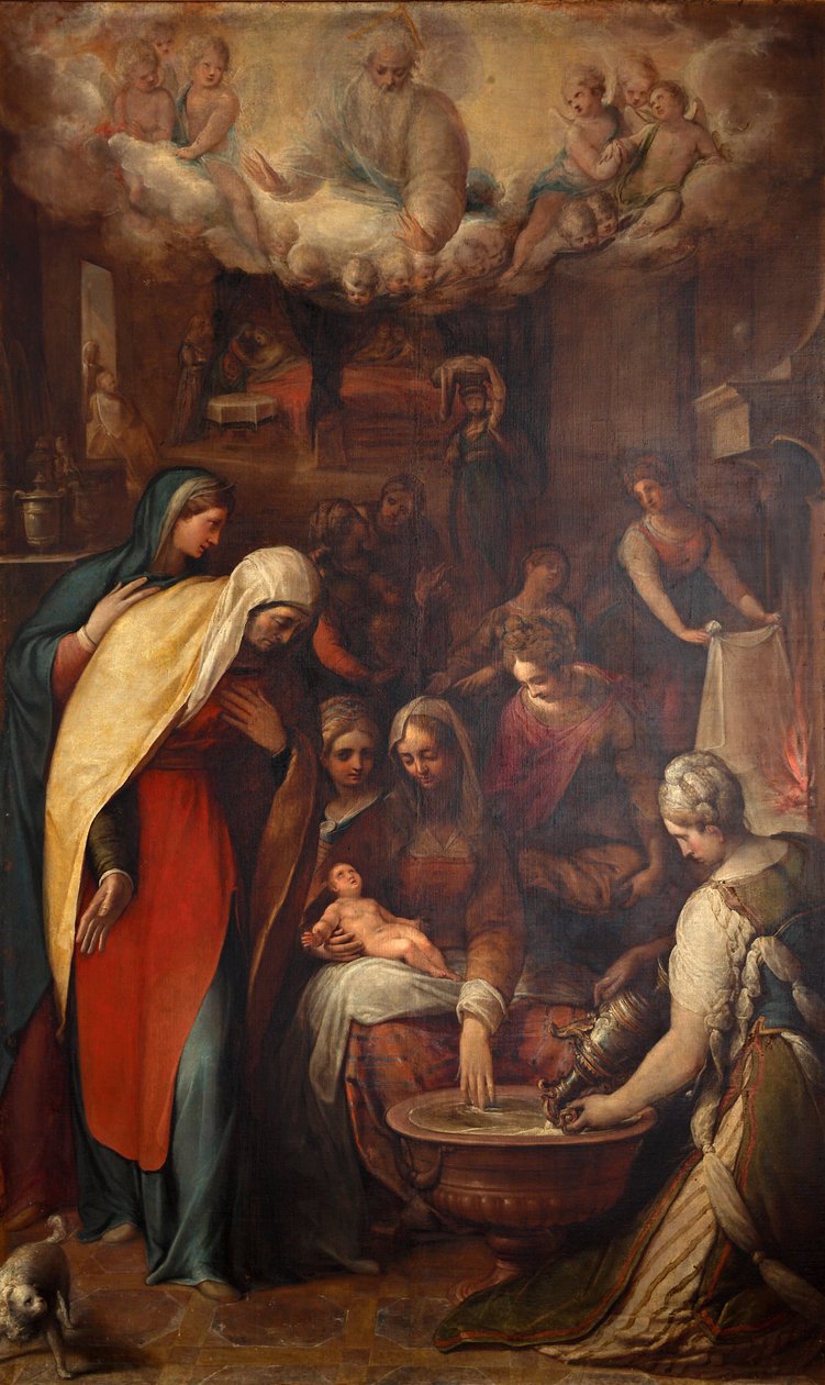 The Nativity of the Blessed Virgin Mary by Giovanni de Vecchi