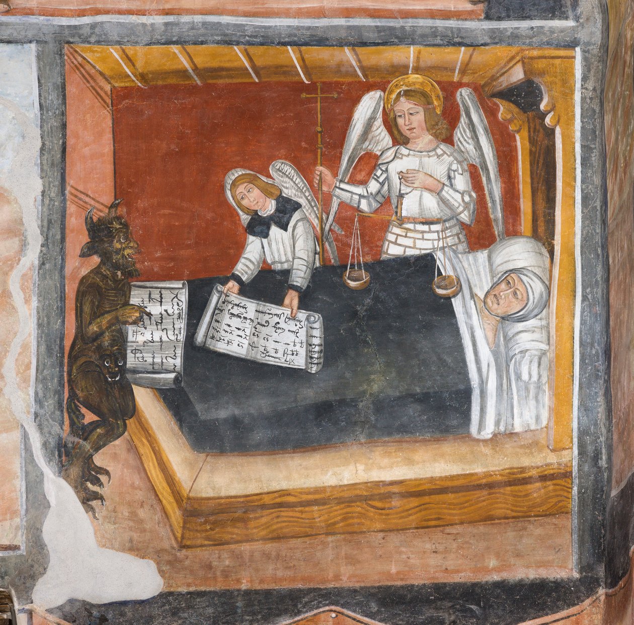 The Judgment of the Soul on Its Deathbed by Giovanni di Cherasco Botoneri