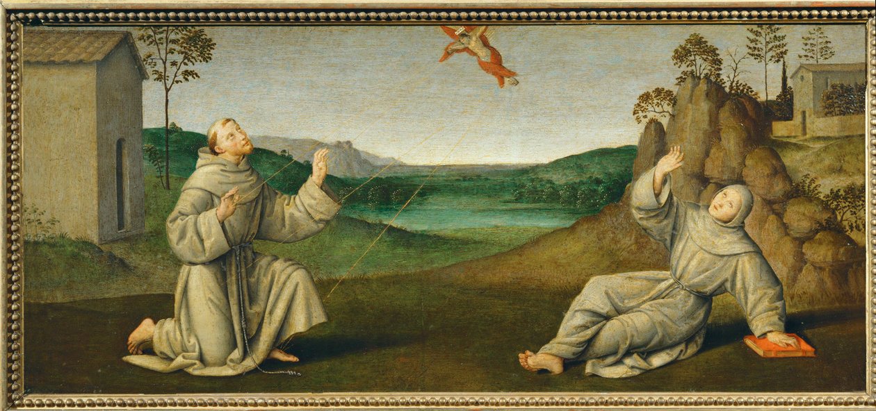 Saint Francis of Assisi Receives the Stigmata by Giovanni di Pietro (c.1450 1529) (studio of)