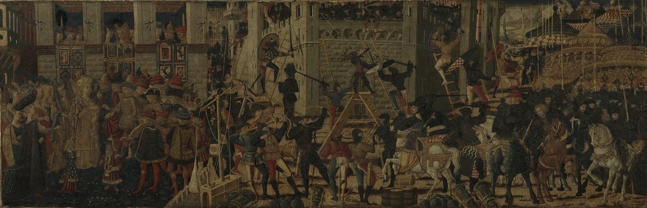Siege of Carthage and the Continence of Scipio by Giovanni the younger Guidi