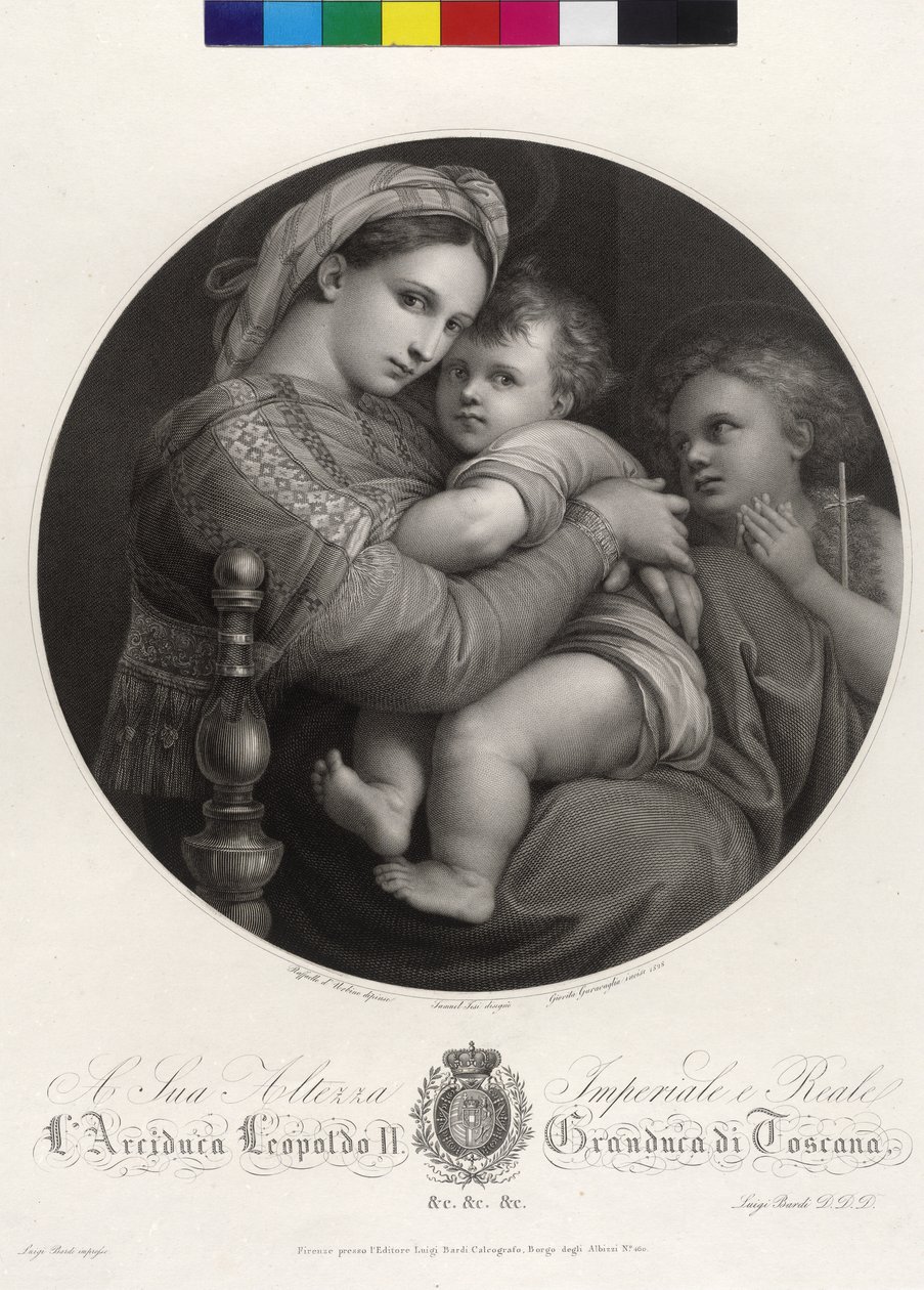 Mary with Child - Madonna della Sedia by Giovita Garavaglia