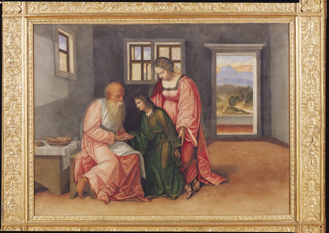 Isaac Blessing Jacob by Girolamo da Treviso II