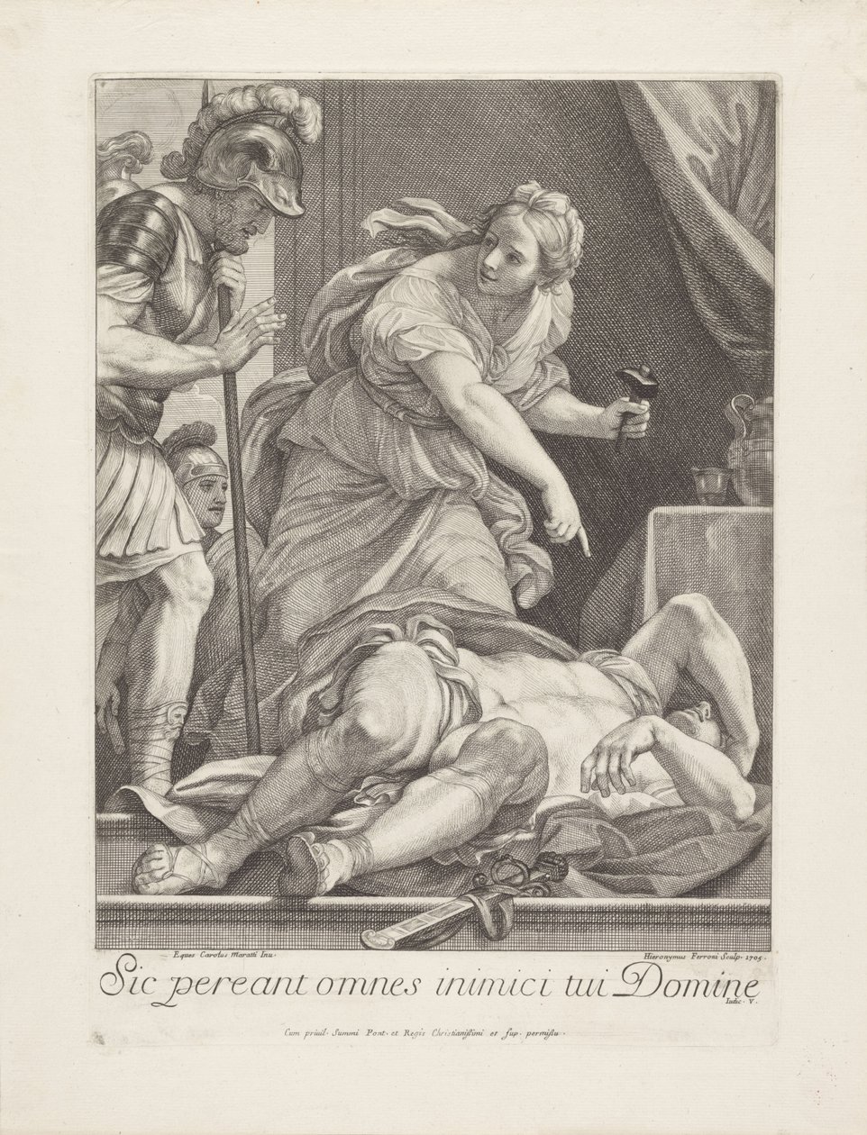 Jael Shows Barak the Dead Sisera by Girolamo Ferroni