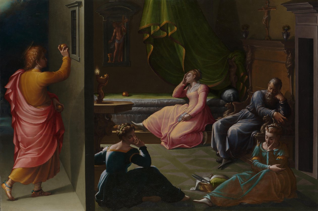 The Charity of St Nicholas of Bari by Girolamo Macchietti