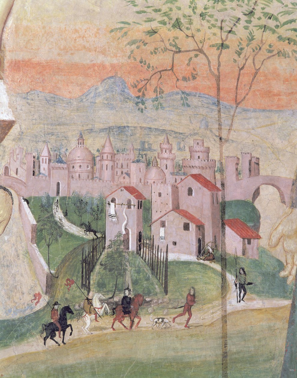 View of Prato City (detail) by Girolamo Ristori