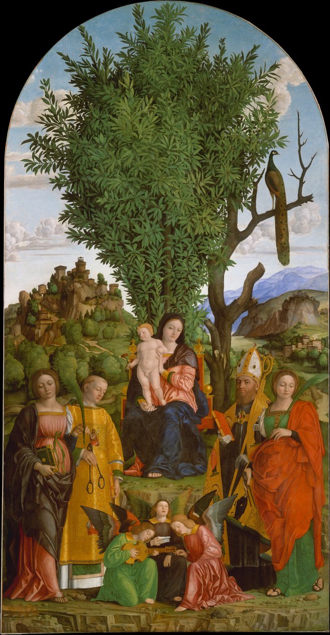 Madonna and Child with Saints, ca. 1520 by Girolamo dai Libri