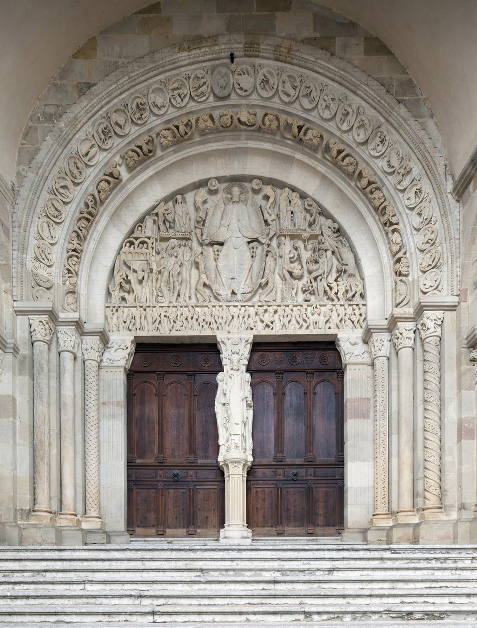 The Last Judgement, Central Portal of the Saint-Lazare Cathedral by Gislebertus
