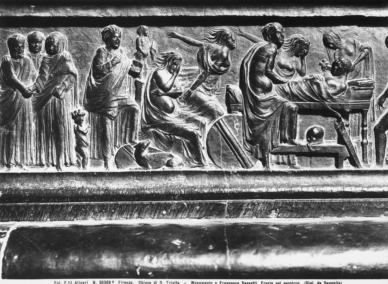 Relief from the Monument to Francesco Sassetti, Santa Trinita, Florence, c.1472-1516 by Giuliano Giamberti da Sangallo