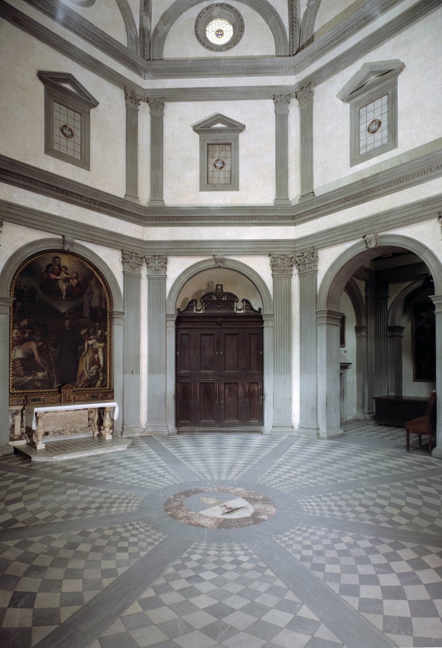 View of the Octagonal Sacristy Built on Project by Giuliano da Sangallo by Giuliano Giamberti da Sangallo