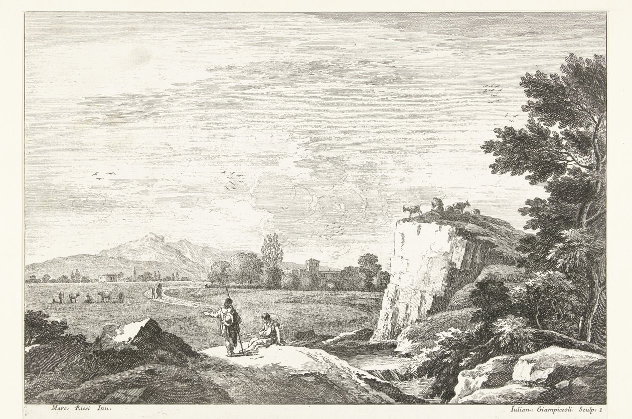 Landscape with Some Figures (series title) by Giuliano Giampiccoli