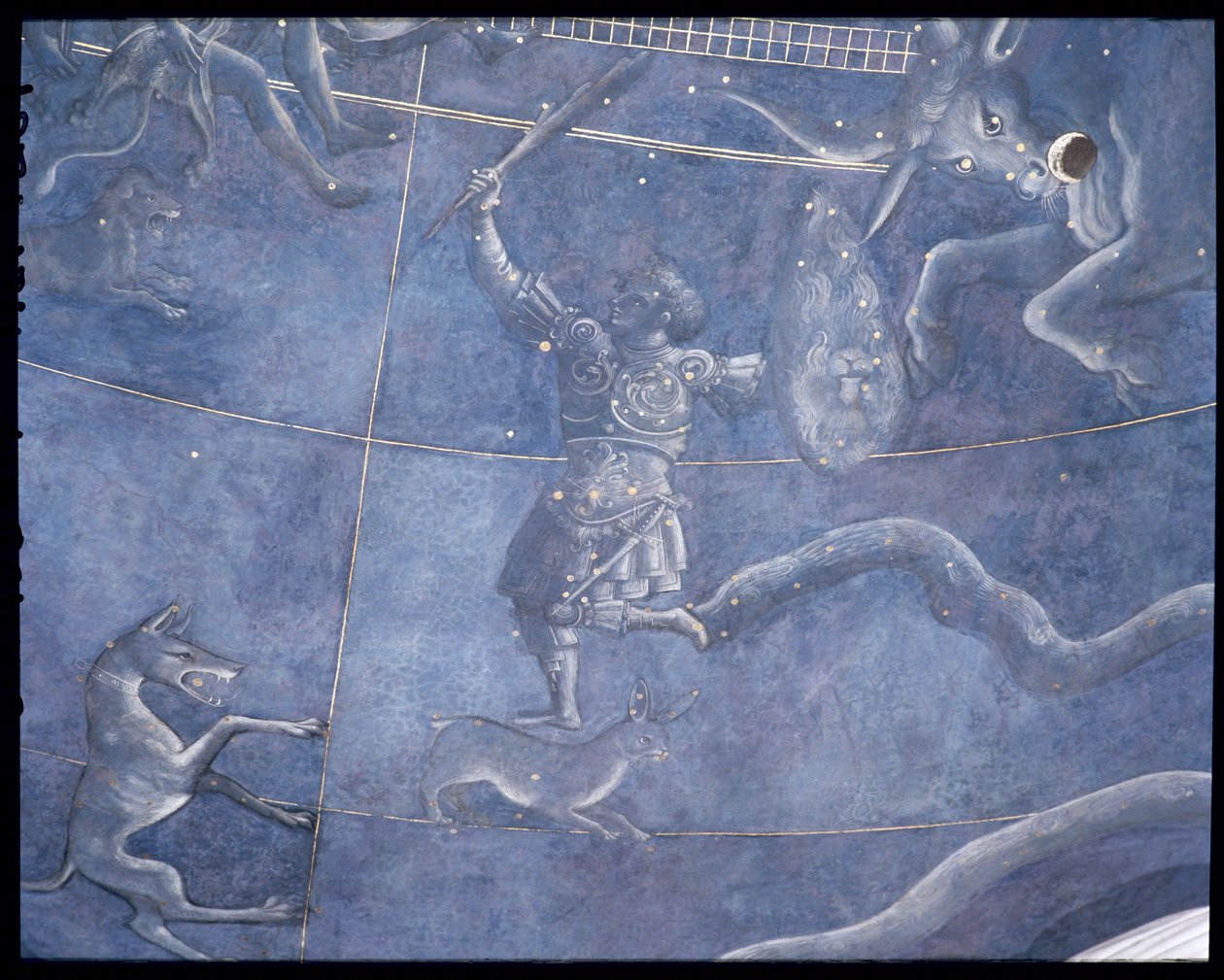 The Path of the Sun through the stars on the night of the 4th July 1442 (detail) by Giuliano dArrighi Pesello