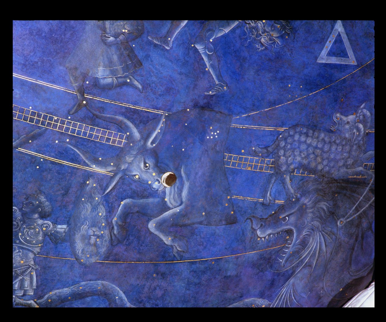 The Path of the Sun through the Stars on the Night of the 4th July 1442, Taurus (detail) by Giuliano dArrighi Pesello