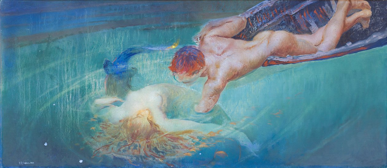 Mermaid or Green Abyss, c.1900 by Giulio Aristide Sartorio