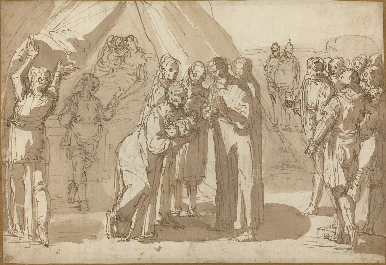 Birth Scene by Giulio Benso
