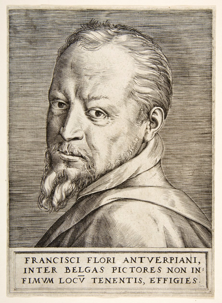 Portrait of Frans Floris by Giulio Bonasone