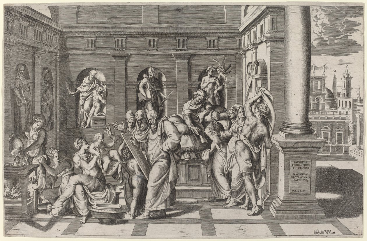 The Birth of Saint John the Baptist by Giulio Bonasone