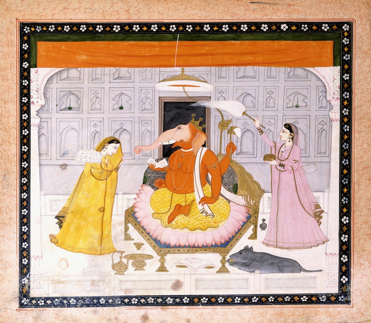 The Worship of Ganesh by Giulio Carlini