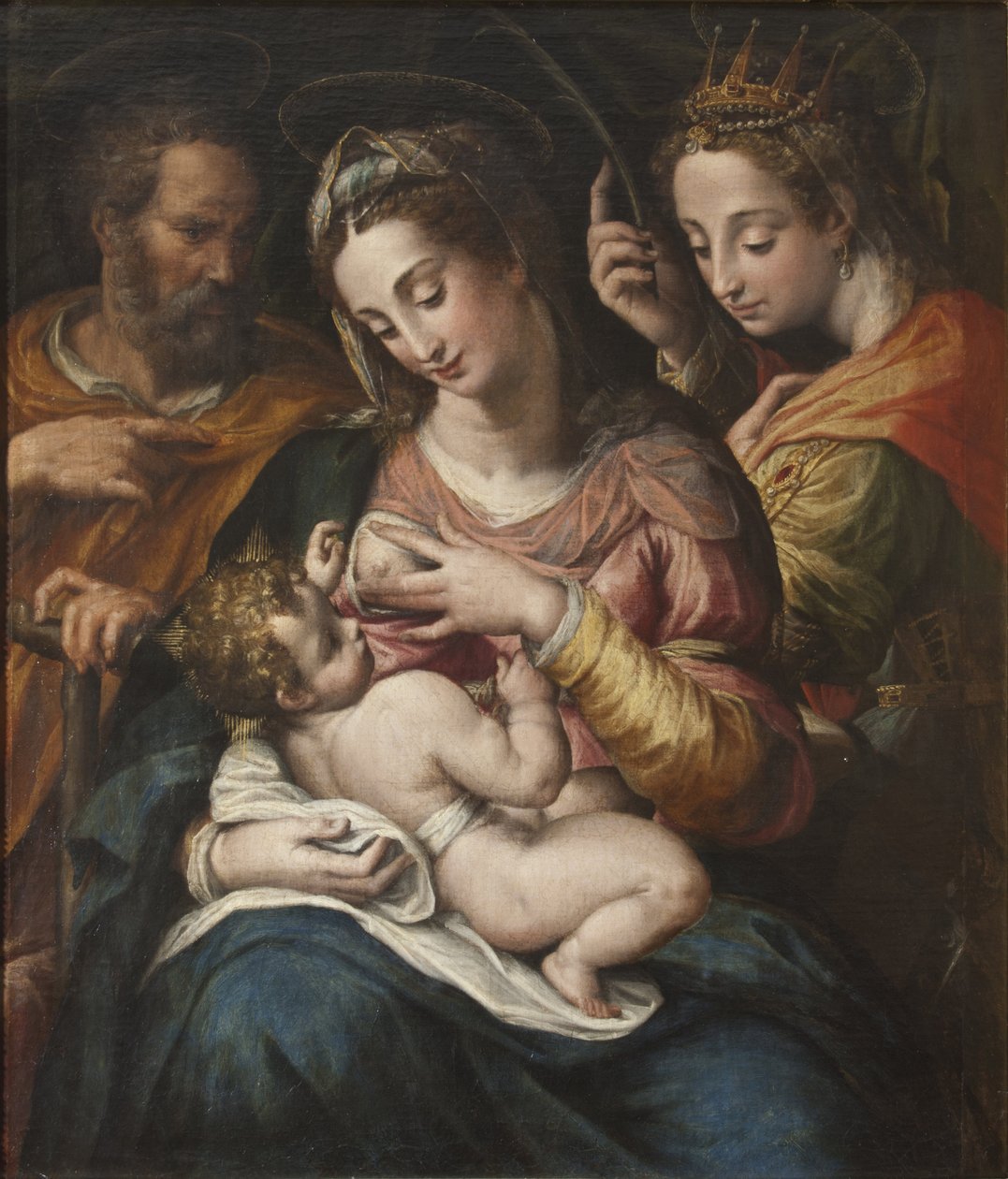 The Holy Family with Saint Catherine by Giulio Cesare Procaccini