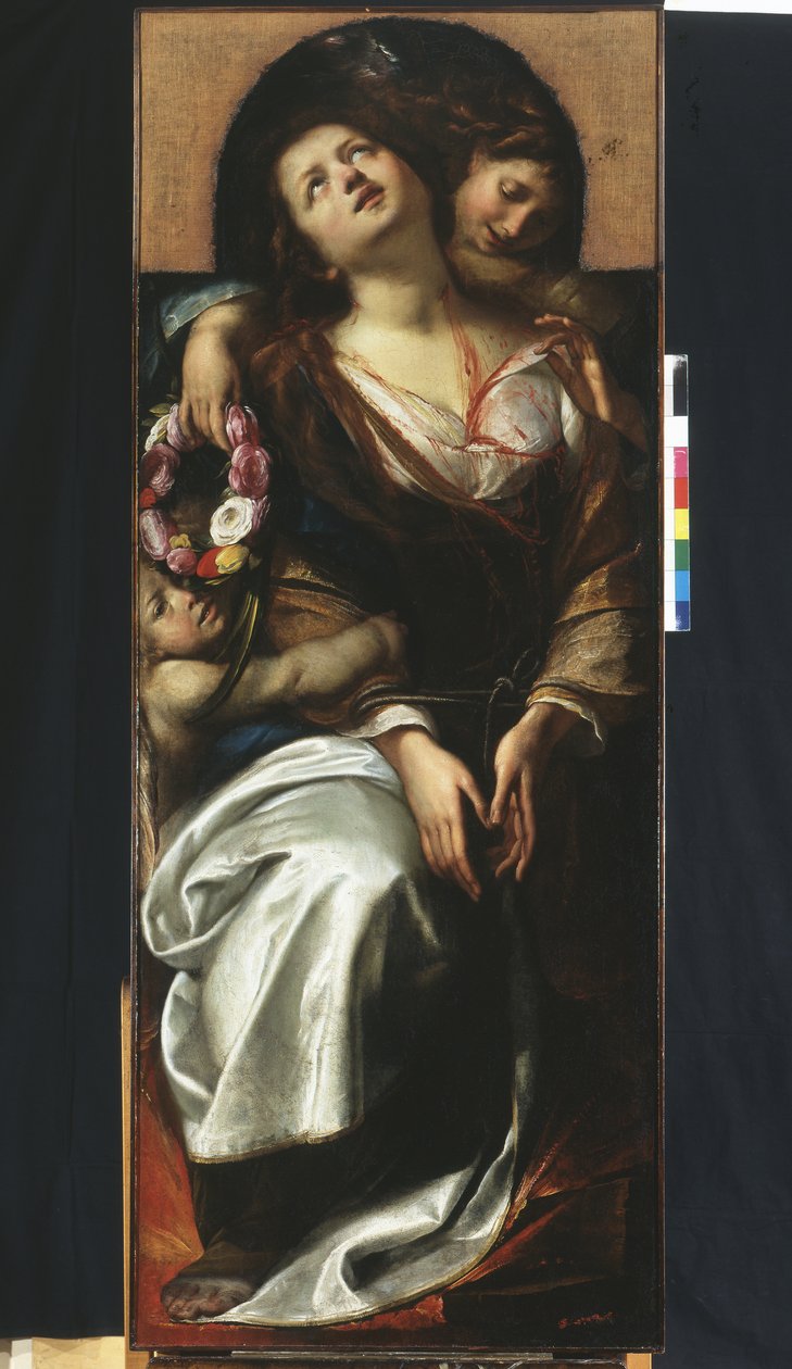 St. Cecilia with Two Angels by Giulio Cesare Procaccini