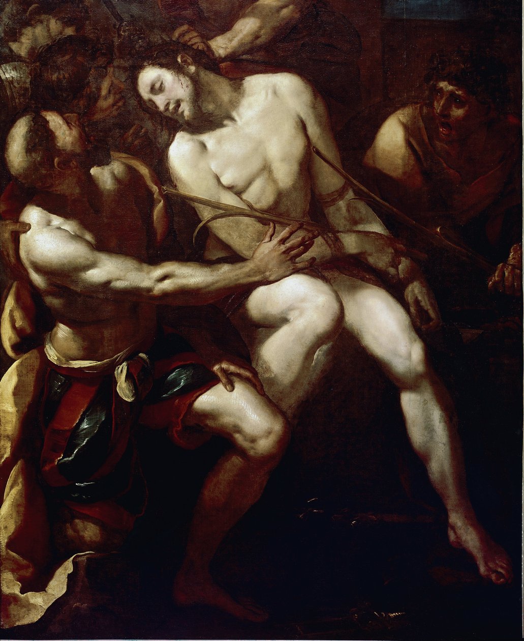 The Crowning with Thorns (detail) by Giulio Cesare Procaccini