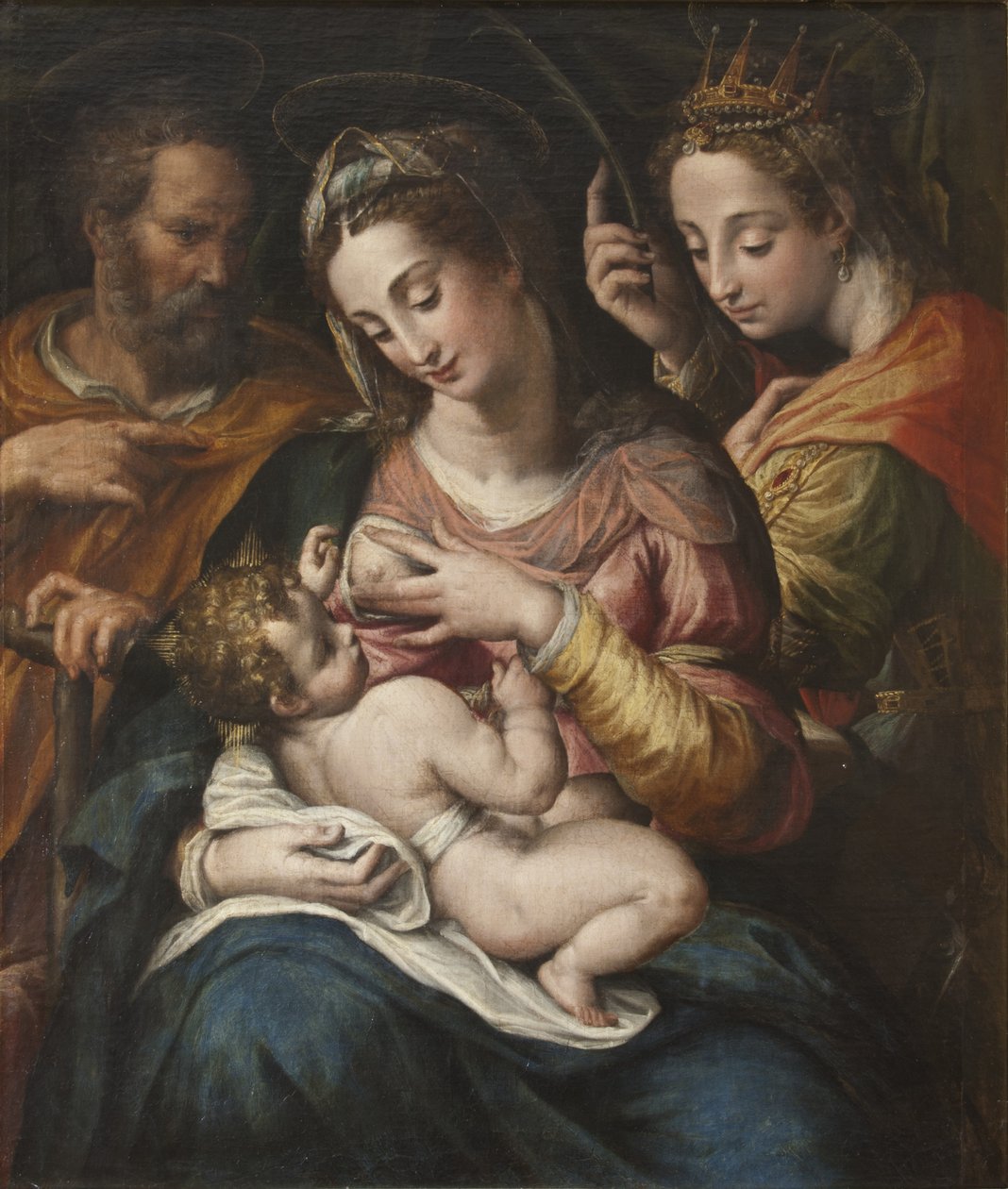 The Holy Family with St Catherine, c.1600 by Giulio Cesare Procaccini