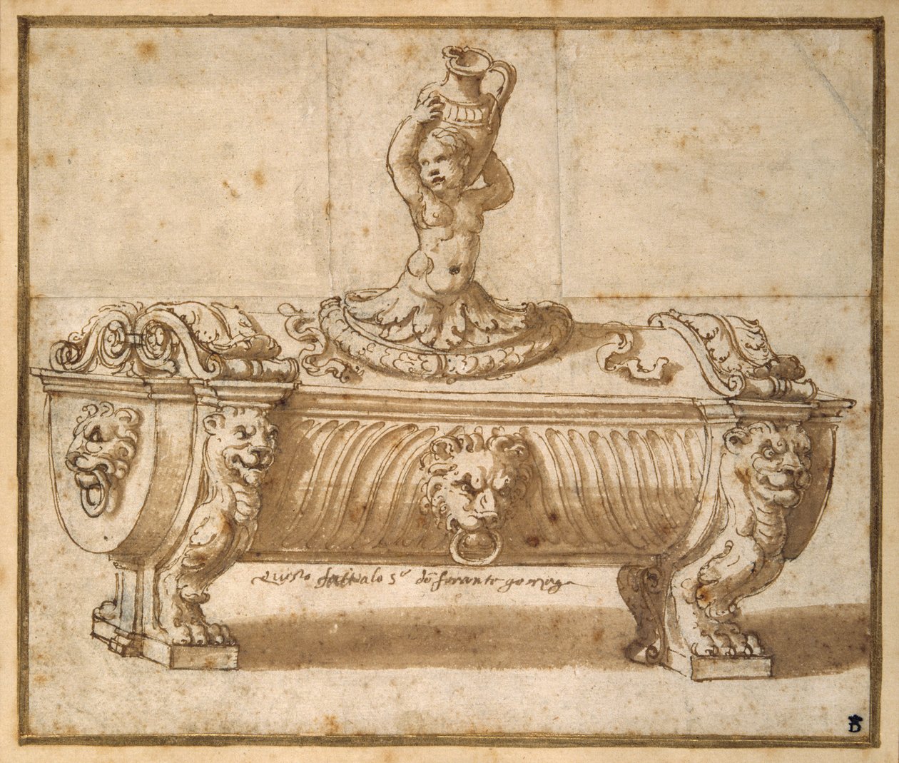 Design for a sweetmeat box by Giulio Romano
