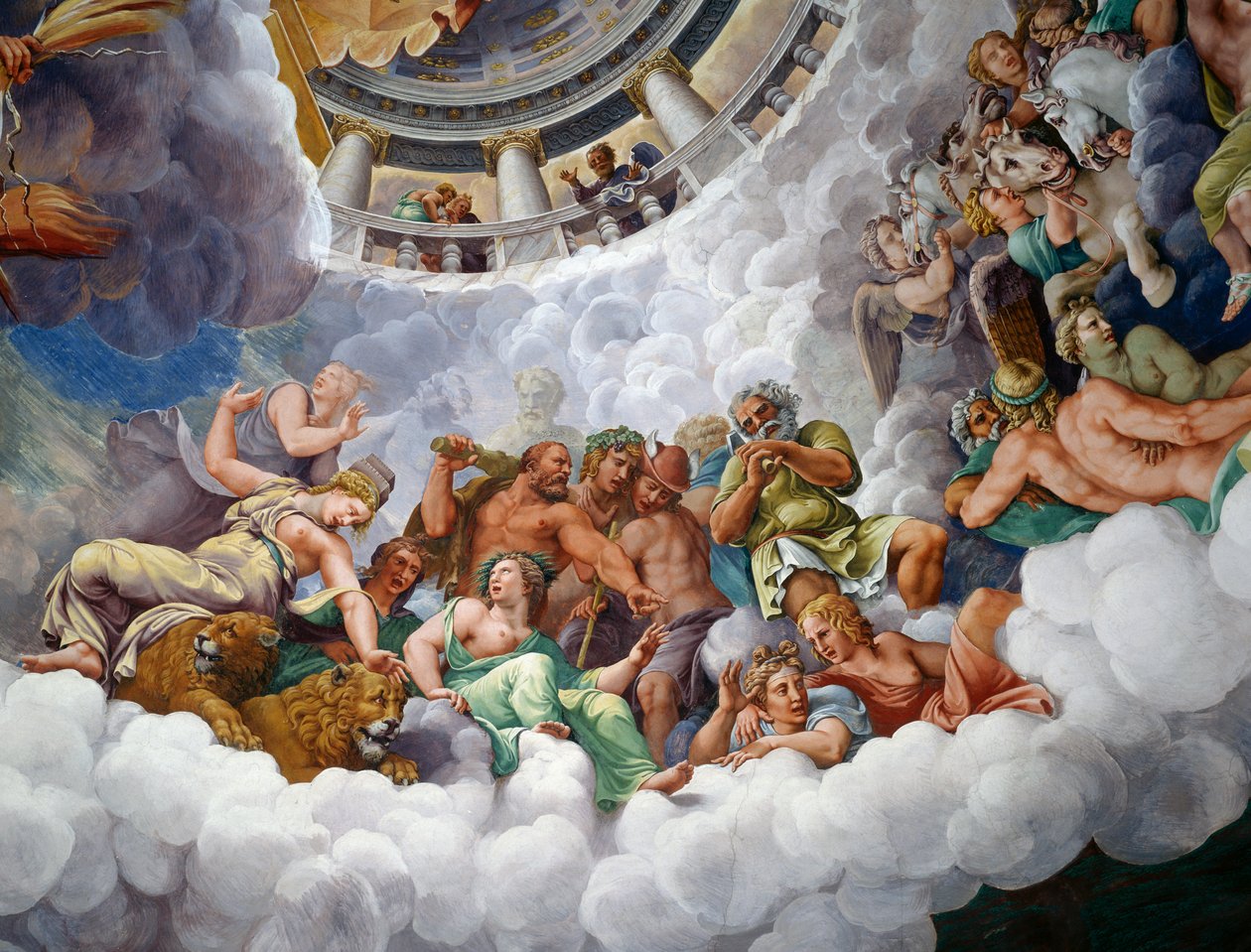 Gods of Olympus by Giulio Romano