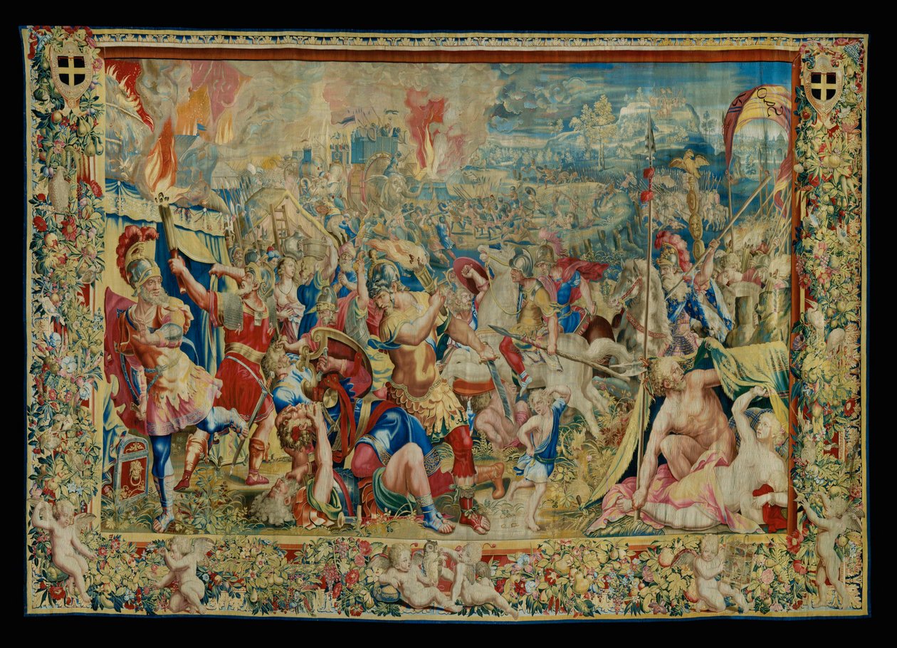 The History of Scipio: The Burning of the Carthaginian Camp by Giulio Romano
