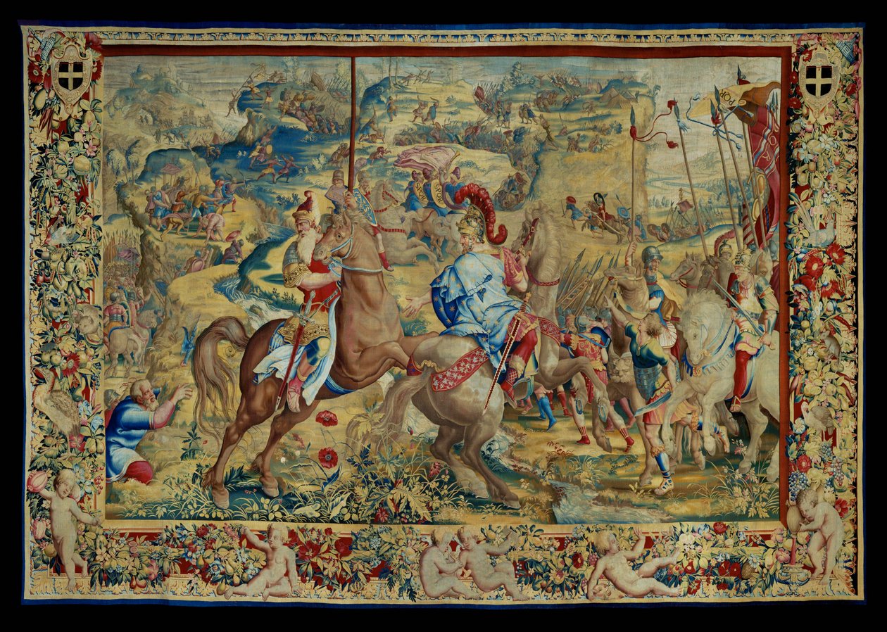 The History of Scipio: The Battle on the Plateau, Fourth Piece of the Tapestry by Giulio Romano