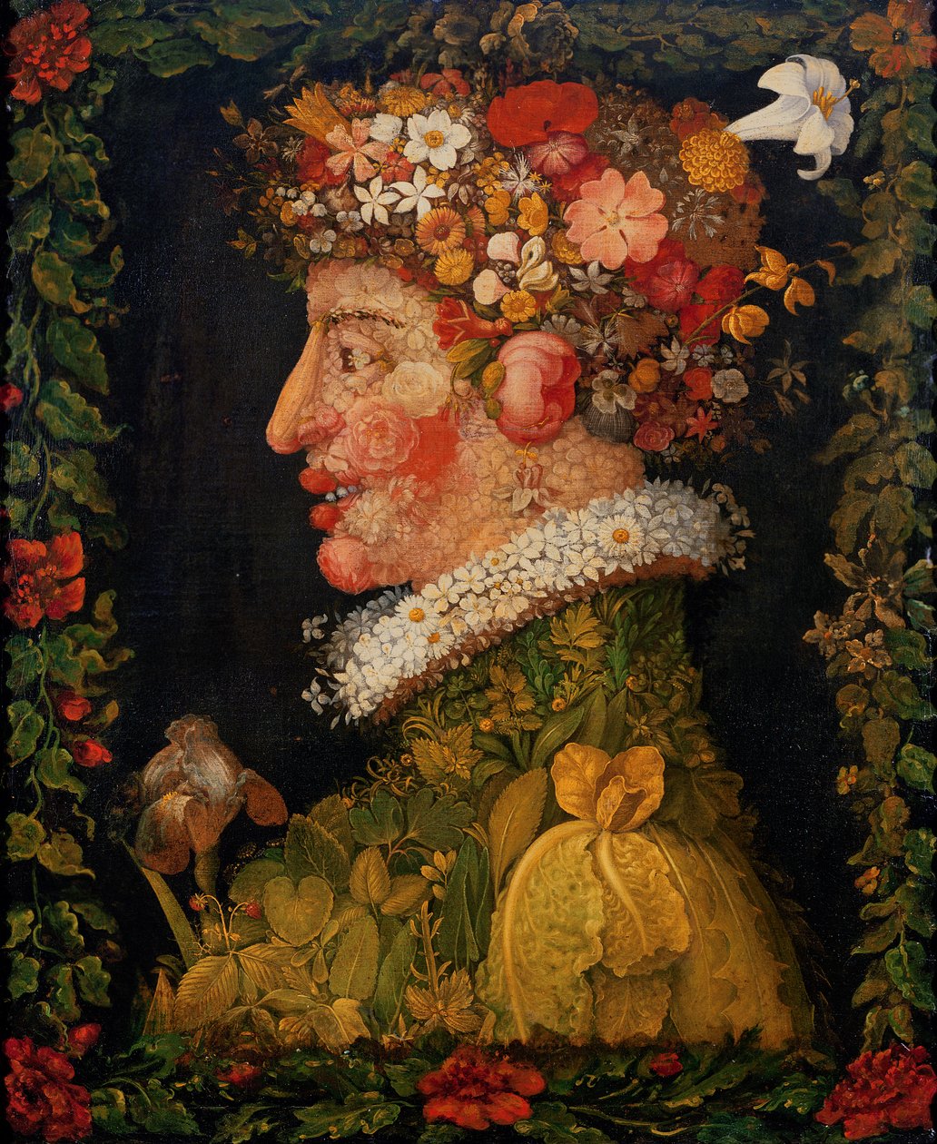 Spring, from a series depicting the four seasons, 1573 by Giuseppe Arcimboldo