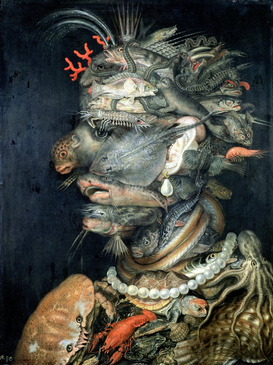 Water,  by Giuseppe Arcimboldo