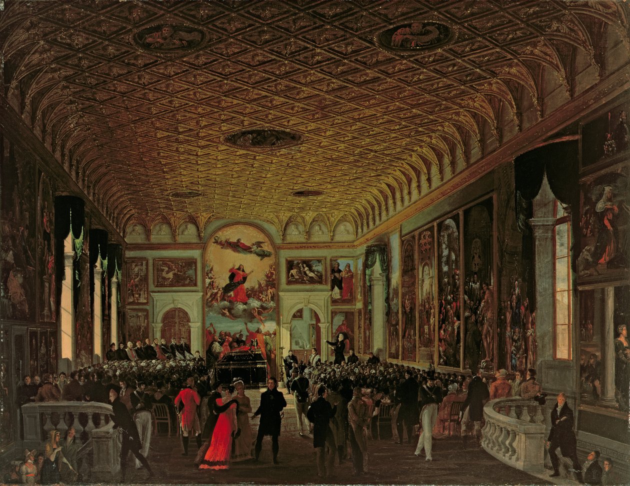 Commemoration of Antonio Canova in the Sala dell